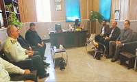 دیدار مدیر شبکه بهداشت و درمان نظرآباد با فرمانده نیروی انتظامی شهرستان
