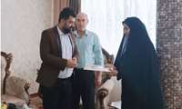 دیدار مدیر شبکه بهداشت و درمان شهرستان نظرآباد با خانواده شهدا 